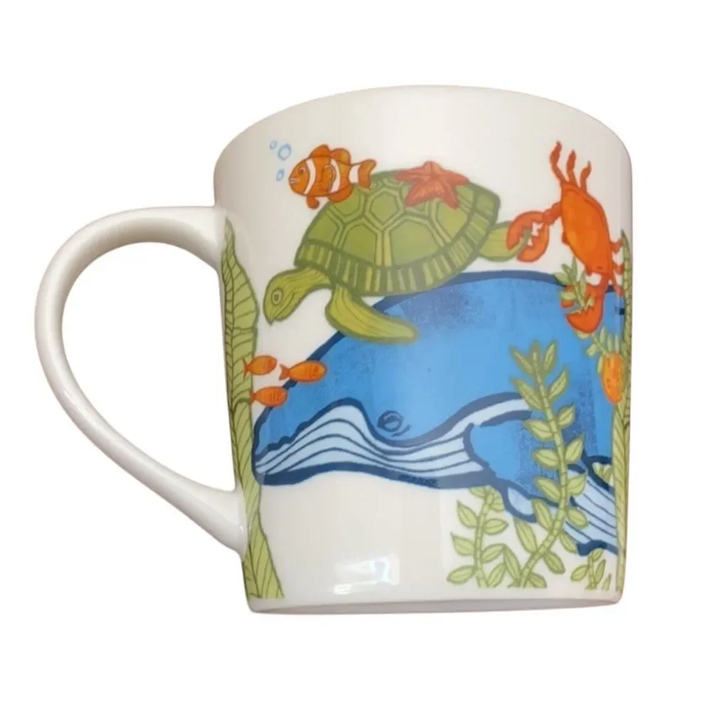 Starbucks Under The Sea Submarine Sea Life Mug Yellow Submarine 2010 mug